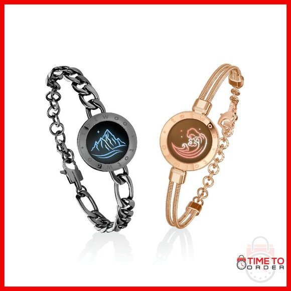 Jewelry - Smart Touch Bracelet with Bluetooth Pairing, Vibration & Light Features